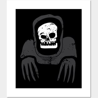 Retro Grim Reaper Posters and Art